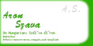 aron szava business card